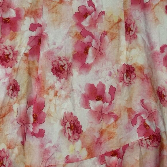 Morning Mist‎ Dress Womens 8 Pink Floral Flowers Mini Feminine Romantic Flirty - Picture 6 of 12